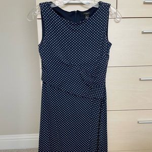 Ann Taylor petite polka dot dress